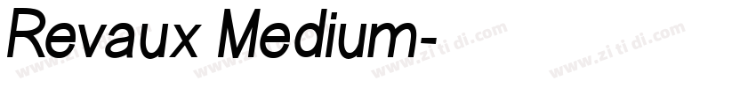 Revaux Medium字体转换